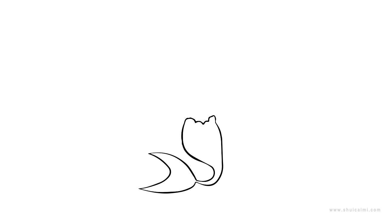 美人鱼公主简笔画怎么画 美人鱼公主简笔画简单