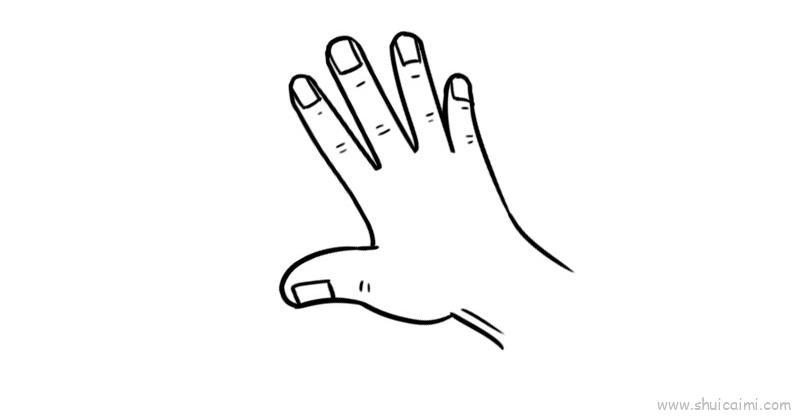 手儿童画怎么画 手简笔画画法