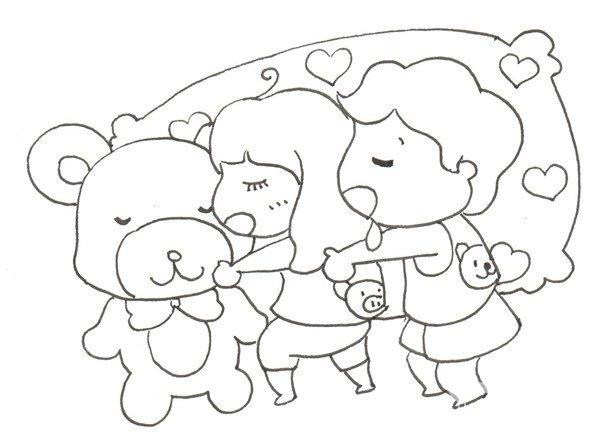 午睡的简笔画怎么画 午睡的简笔画图片