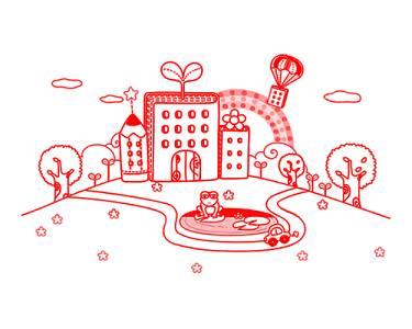 学校简笔画图片大全图片 学校简笔画图片大全图片小学彩色