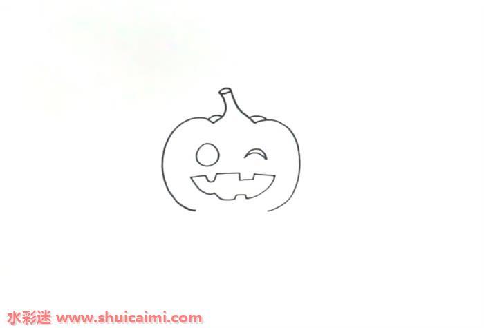万圣节南瓜灯怎么画 万圣节南瓜灯简笔画简单彩色