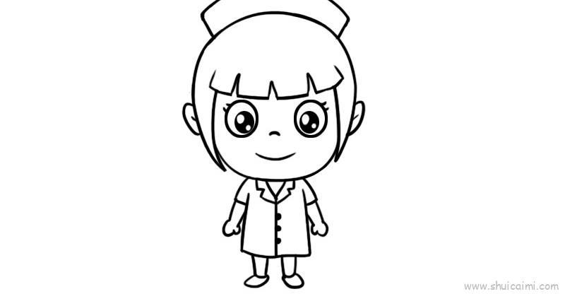 医护人员儿童画怎么画 医护人员简笔画简单又好看