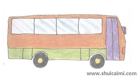 大客车儿童简笔画