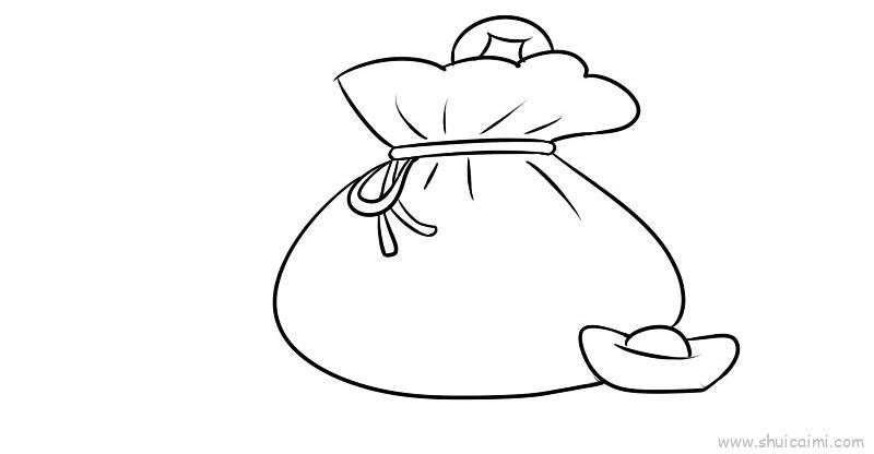 钱袋儿童画怎么画 钱袋简笔画好看