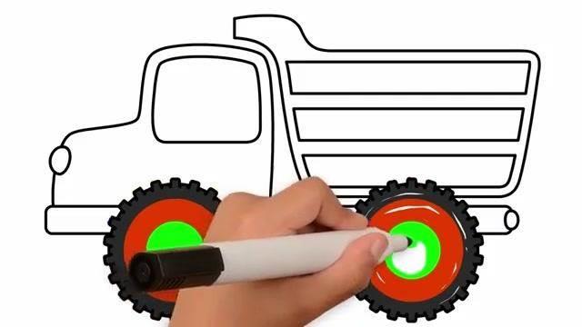 翻斗车简笔画 翻斗车简笔画儿童简笔画