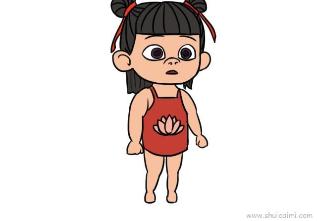 哪吒儿童画怎么画 哪吒简笔画好看