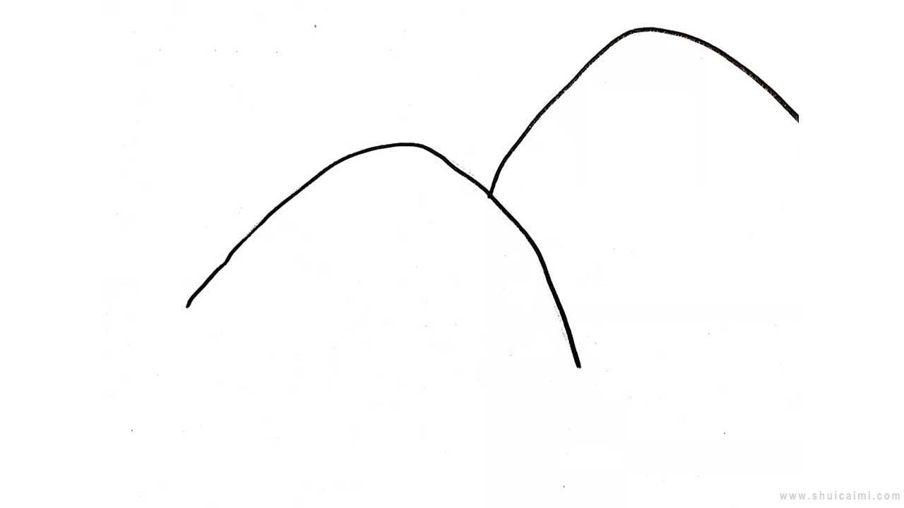 云台山简笔画怎么画 云台山简笔画图片