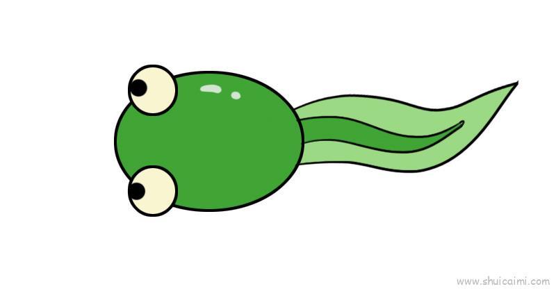 小蝌蚪儿童画怎么画 小蝌蚪简笔画顺序