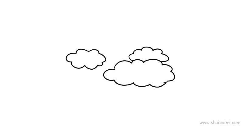七彩下雨天儿童画怎么画 七彩下雨天简笔画步骤