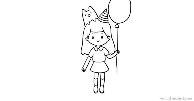儿童节小朋友装扮儿童画怎么画 儿童节小朋友装扮简笔画顺序