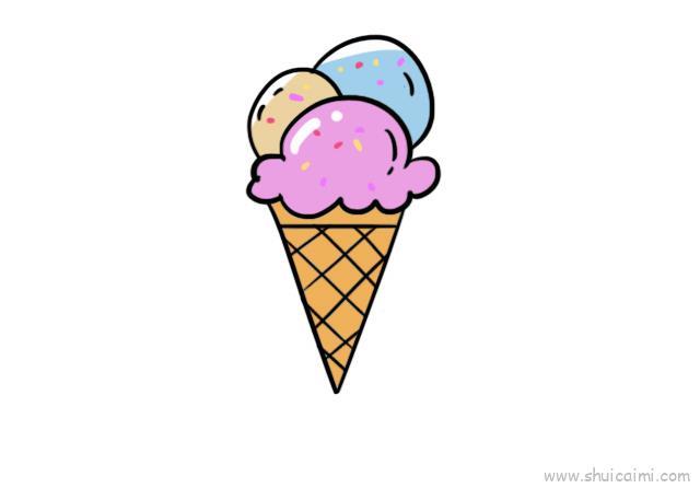 甜品儿童画怎么画 甜品简笔画顺序