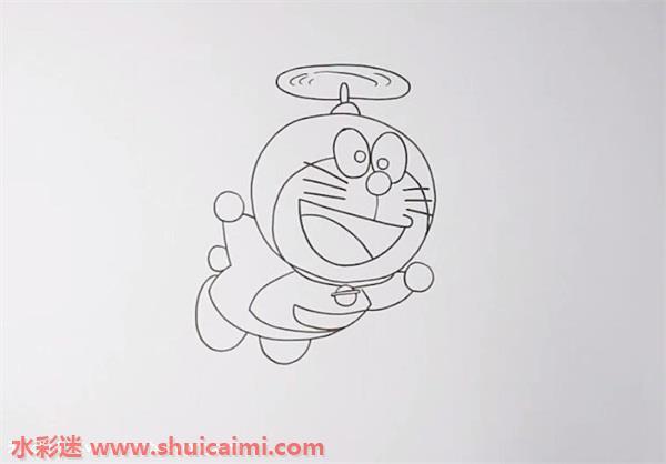 叮当猫竹蜻蜓怎么画 叮当猫竹蜻蜓简笔画漂亮彩色