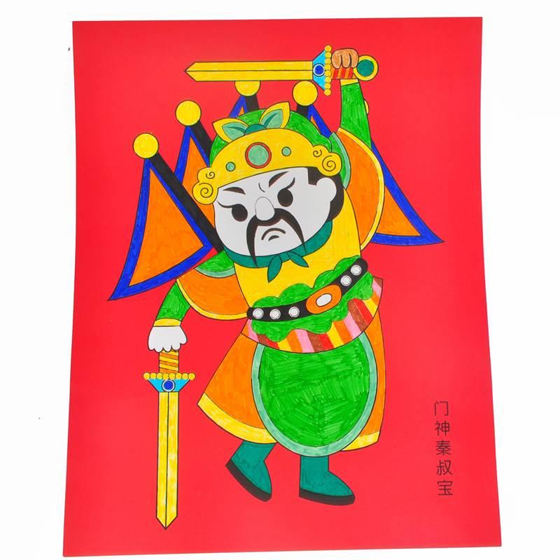 门神怎么画最简单 门神怎么画最简单又好看