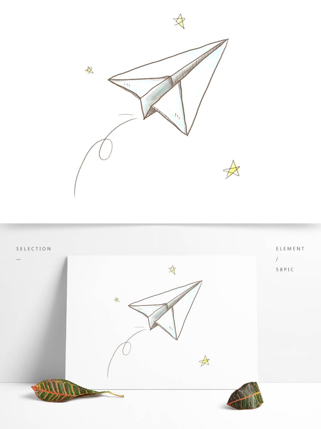 纸飞机简笔画 纸飞机简笔画图片