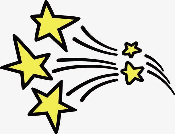 流星简笔画图片 流星简笔画彩色