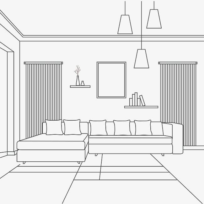 客厅简笔画 客厅简笔画儿童