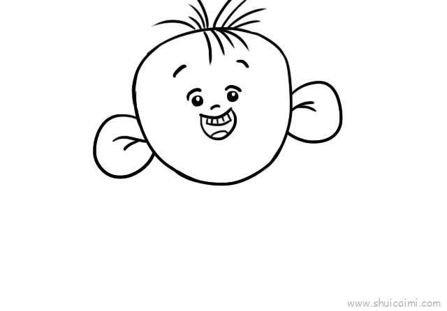 大耳朵图图儿童画怎么画 大耳朵图图简笔画步骤