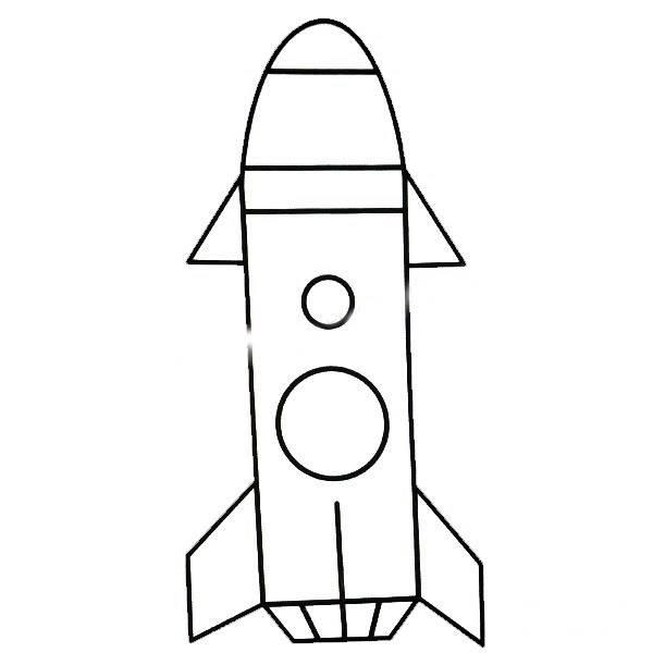 火箭的简笔画 火箭的简笔画简单漂亮
