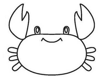螃蟹的简笔画图片大全 螃蟹简笔画图片涂色