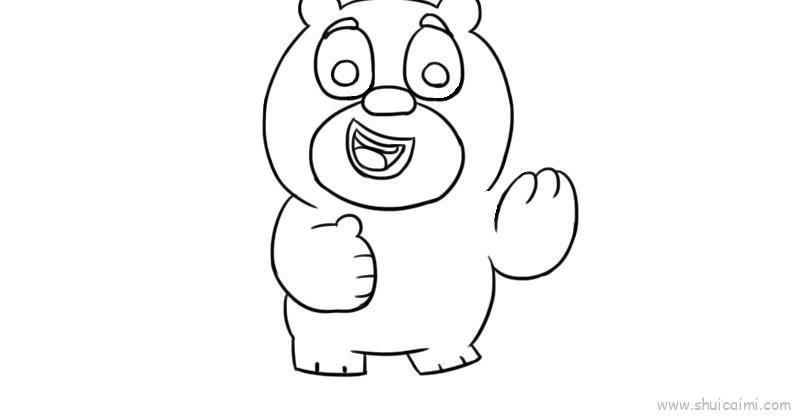 熊二儿童画怎么画 熊二简笔画图片大全