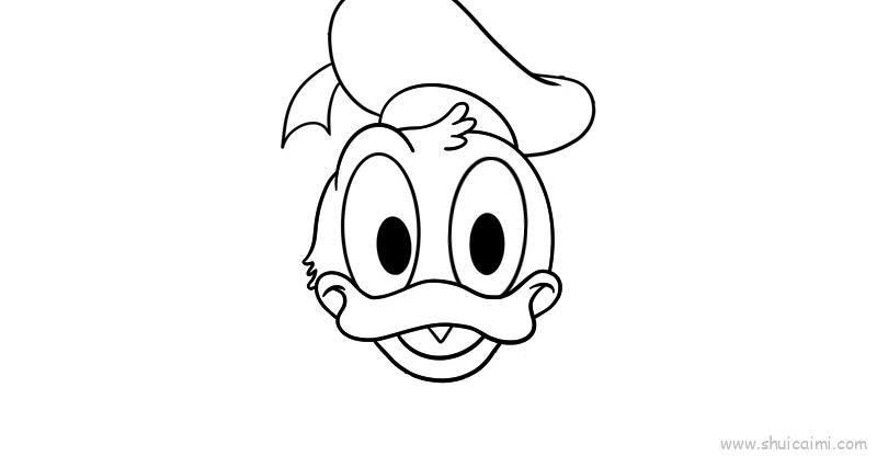 唐老鸭儿童画怎么画 唐老鸭简笔画图片