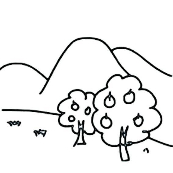 秋天的简笔画 秋天的简笔画幼儿园