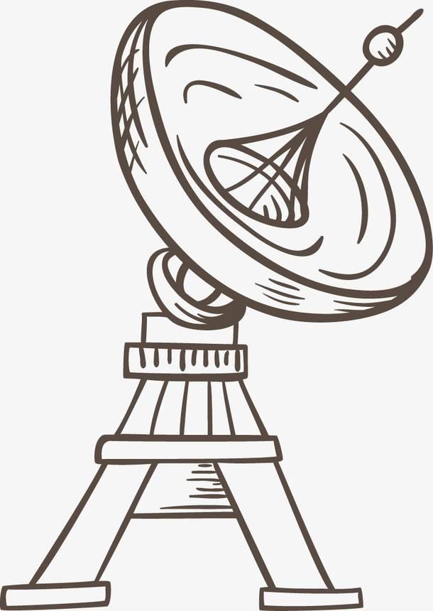 卫星简笔画 卫星简笔画彩色