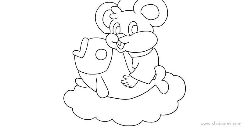 老鼠年年有余儿童画怎么画 老鼠年年有余简笔画顺序