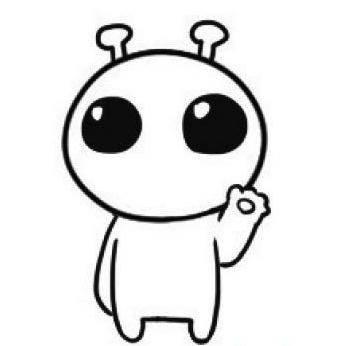 外星人简笔画 外星人简笔画可爱