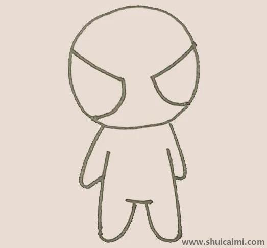 蜘蛛侠儿童简笔画