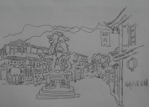 清岩古镇怎么画简笔画 清岩古镇图片欣赏