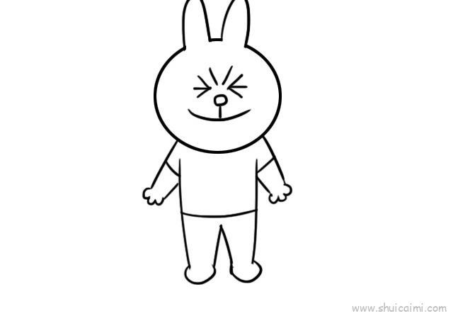 可妮兔儿童画怎么画 可妮兔简笔画步骤