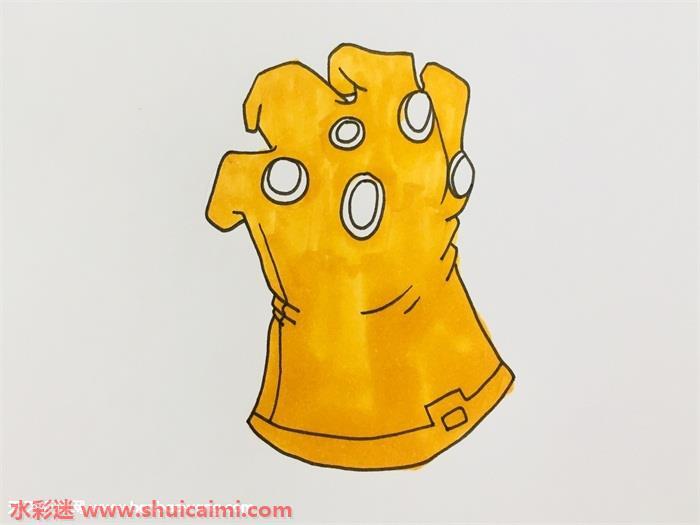 灭霸手套教怎么画 灭霸手套教简笔画步骤