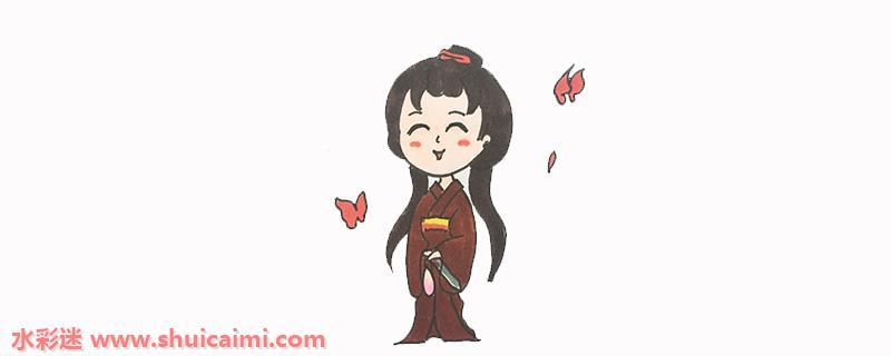 红蝶怎么画 红蝶简笔画漂亮
