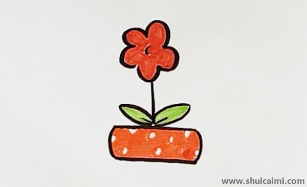 小花儿童画怎么画 彩色小花简笔画图片简单