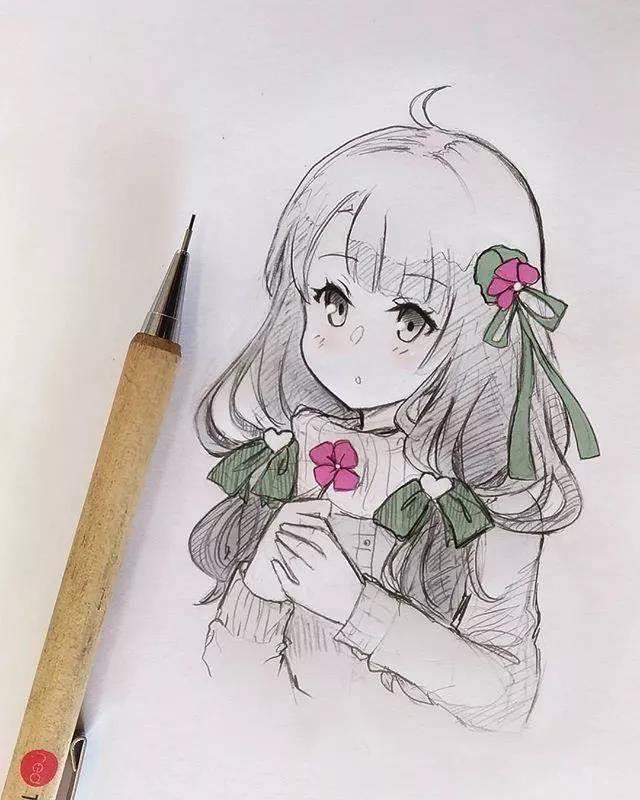 简笔画人物少女 漫画简笔画人物少女