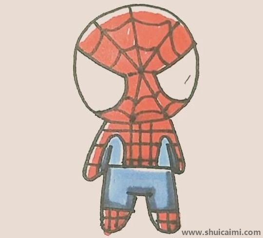 蜘蛛侠儿童简笔画