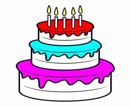 生日蛋糕简笔画 生日蛋糕简笔画可爱