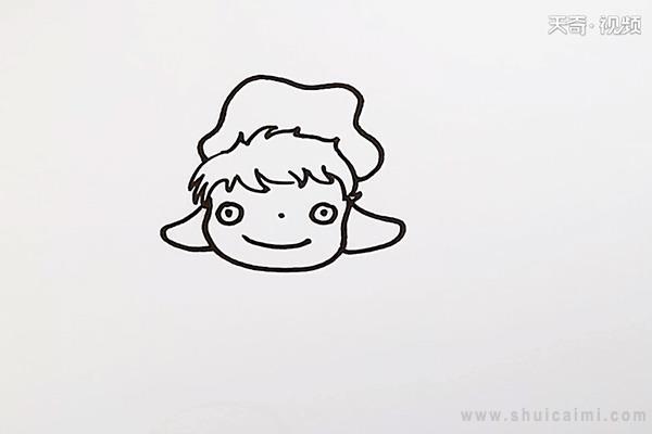 波妞简笔画怎么画 波妞简笔画图片大全