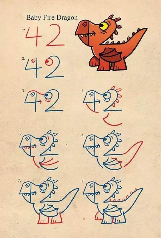 数字动物简笔画 数字动物简笔画教程