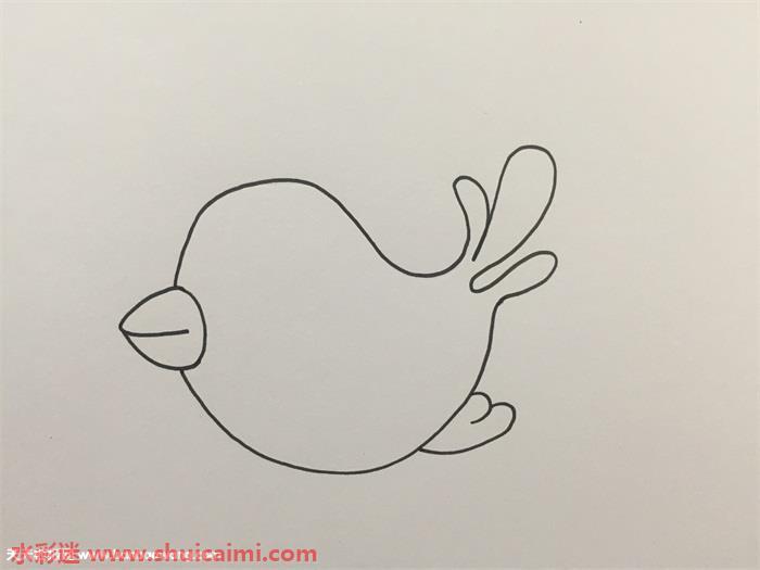 小鸟飞怎么画 小鸟飞简笔画简单彩色