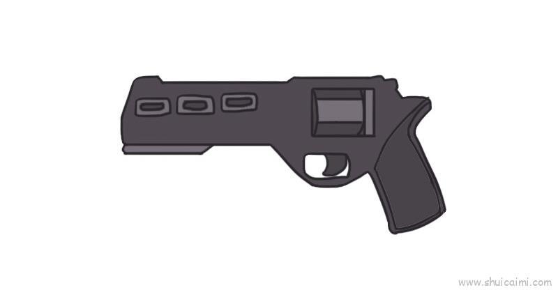 吃鸡枪儿童画怎么画 吃鸡枪简笔画图片大全