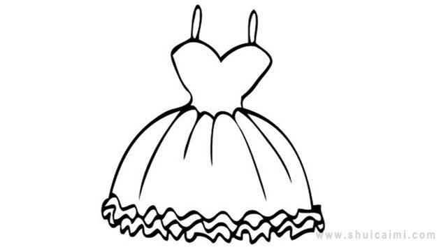 晚礼服简笔画怎么画 晚礼服简笔画简单又好看