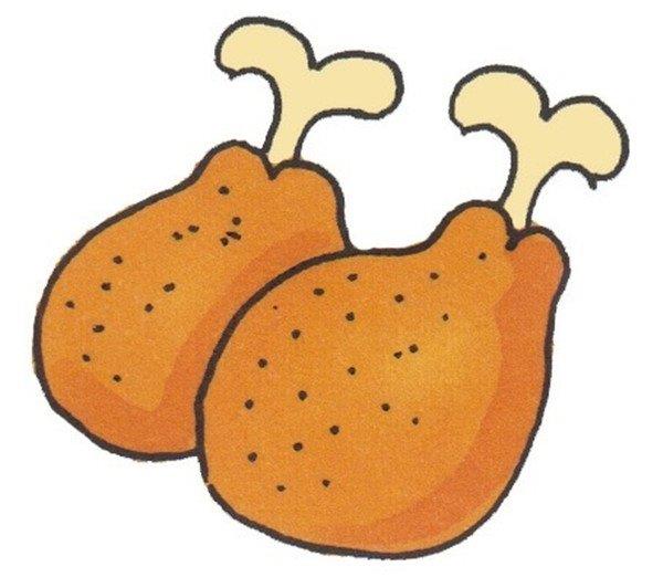 鸡腿的简笔画怎么画 鸡腿的简笔画图片大全