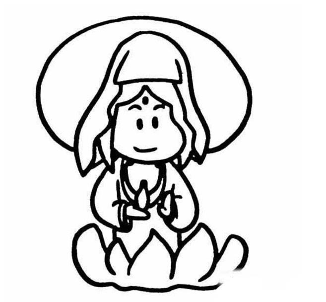 观音菩萨怎么画简笔画 观音菩萨怎么画简笔画真相