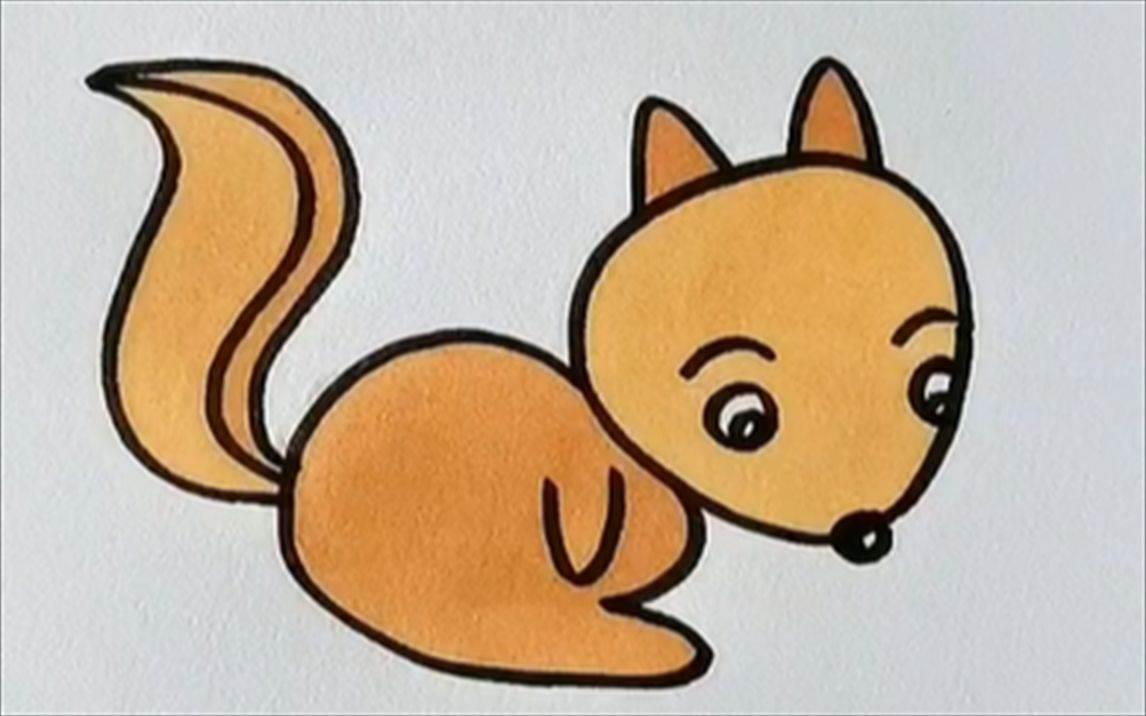 小松鼠简笔画 小松鼠简笔画简单