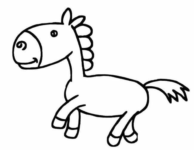 驴的简笔画 驴的简笔画图片大全