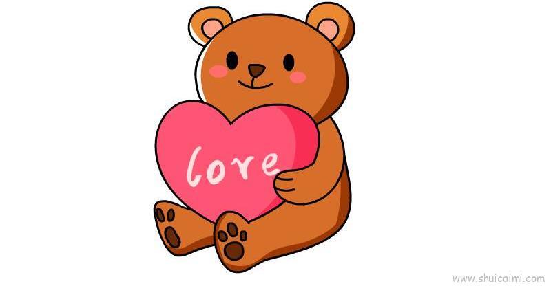 手绘表白love儿童画怎么画 手绘表白love简笔画图片大全