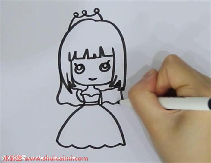 卡通新娘怎么画 卡通新娘简笔画图片大全带颜色