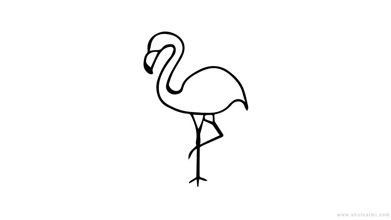 白鹤简笔画怎么画？简单又好看的白鹤简笔画步骤分享